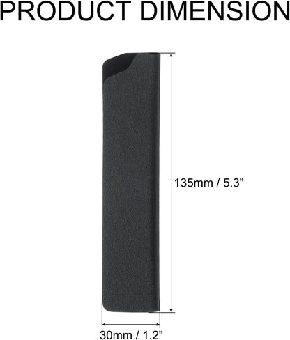 5 Pcs Knife Cover Sleeves, 8.3" x 1.4" ABS Knives Edge Guard Blade Protector Universal Knife Sheath for Home Kitchen, Black