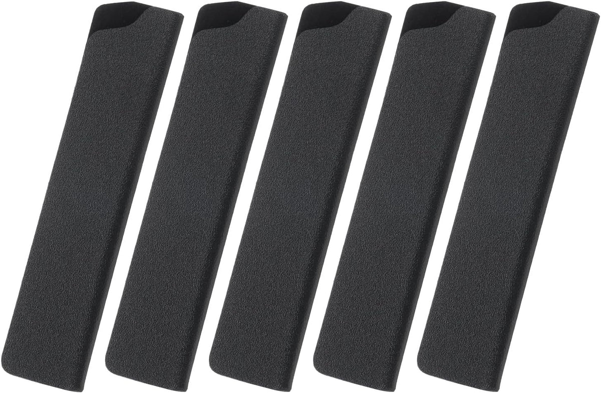5 Pcs Knife Cover Sleeves, 8.3" x 1.4" ABS Knives Edge Guard Blade Protector Universal Knife Sheath for Home Kitchen, Black