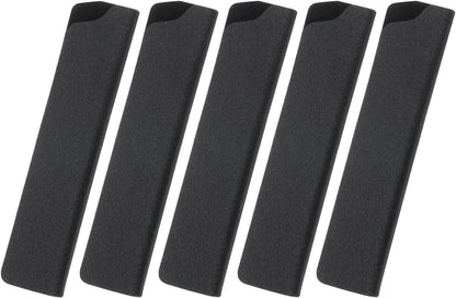 5 Pcs Knife Cover Sleeves, 8.3" x 1.4" ABS Knives Edge Guard Blade Protector Universal Knife Sheath for Home Kitchen, Black