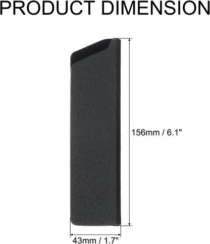 5 Pcs Knife Cover Sleeves, 8.3" x 1.4" ABS Knives Edge Guard Blade Protector Universal Knife Sheath for Home Kitchen, Black