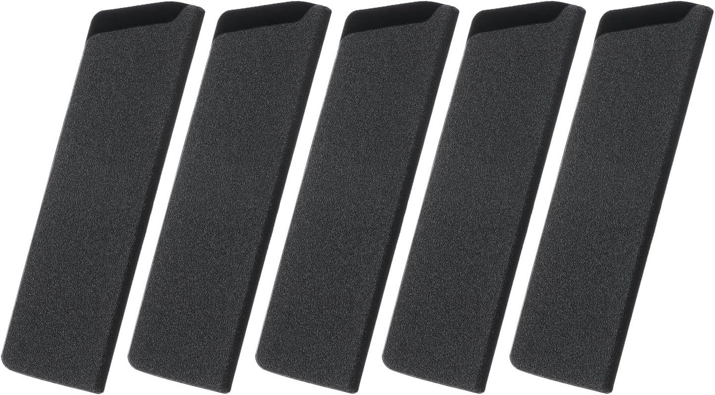 5 Pcs Knife Cover Sleeves, 8.3" x 1.4" ABS Knives Edge Guard Blade Protector Universal Knife Sheath for Home Kitchen, Black