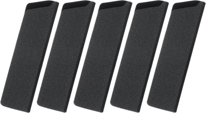 5 Pcs Knife Cover Sleeves, 8.3" x 1.4" ABS Knives Edge Guard Blade Protector Universal Knife Sheath for Home Kitchen, Black
