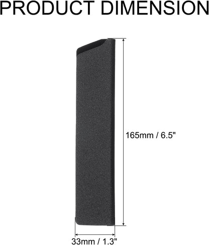 5 Pcs Knife Cover Sleeves, 8.3" x 1.4" ABS Knives Edge Guard Blade Protector Universal Knife Sheath for Home Kitchen, Black
