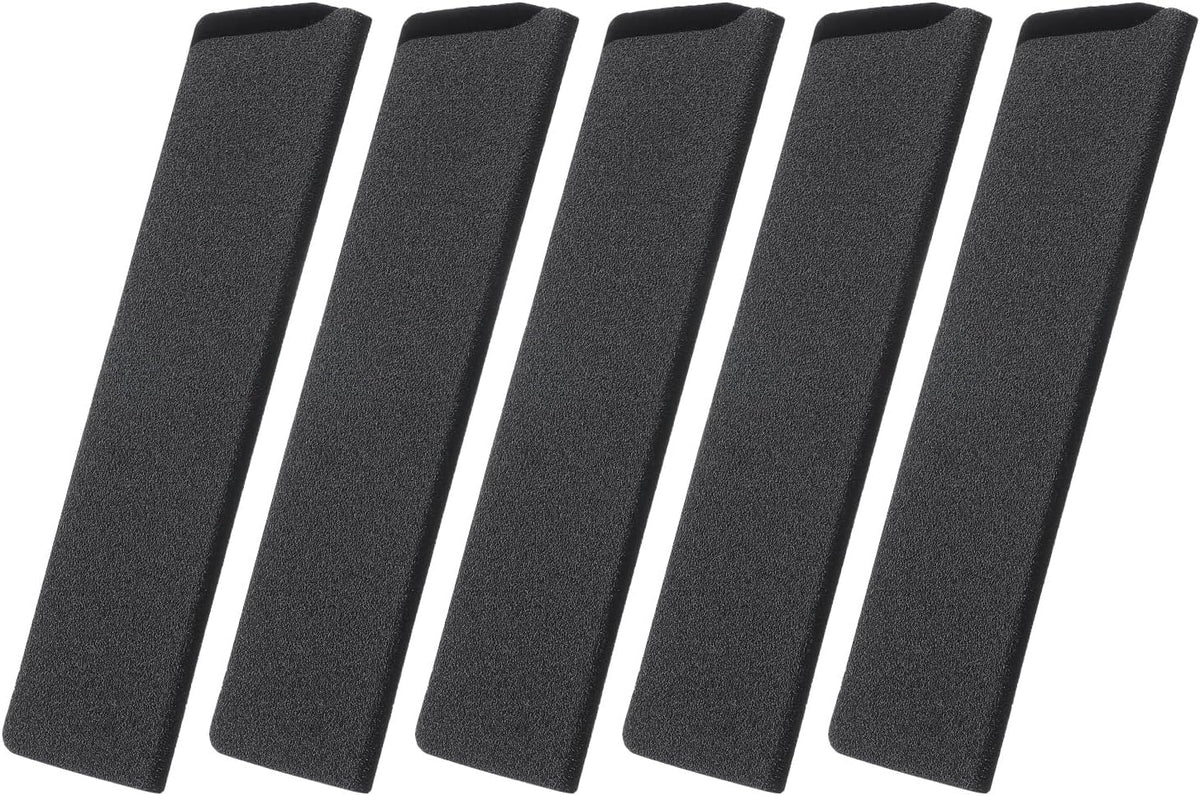 5 Pcs Knife Cover Sleeves, 8.3" x 1.4" ABS Knives Edge Guard Blade Protector Universal Knife Sheath for Home Kitchen, Black