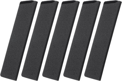 5 Pcs Knife Cover Sleeves, 8.3" x 1.4" ABS Knives Edge Guard Blade Protector Universal Knife Sheath for Home Kitchen, Black