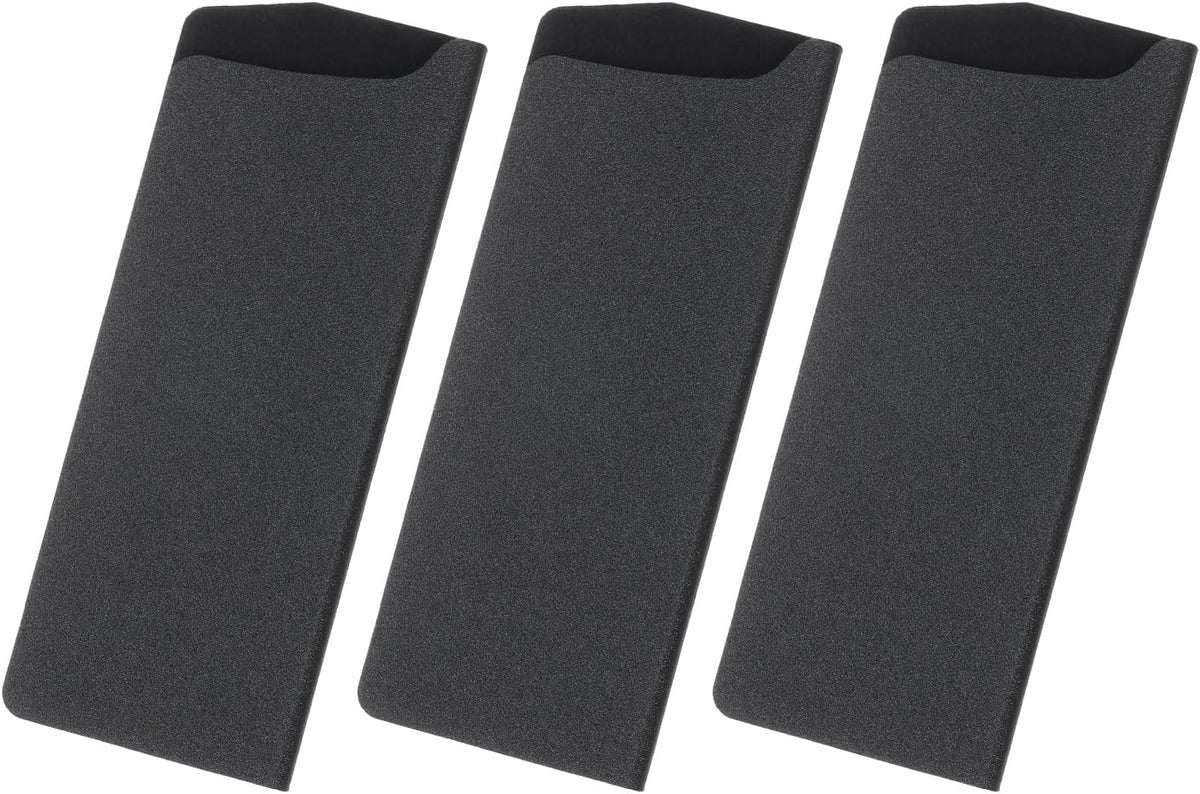 5 Pcs Knife Cover Sleeves, 8.3" x 1.4" ABS Knives Edge Guard Blade Protector Universal Knife Sheath for Home Kitchen, Black