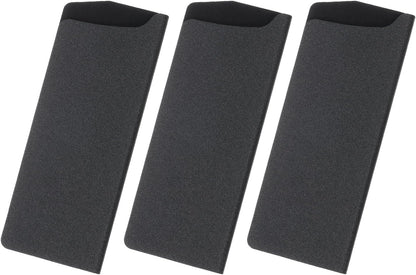 5 Pcs Knife Cover Sleeves, 8.3" x 1.4" ABS Knives Edge Guard Blade Protector Universal Knife Sheath for Home Kitchen, Black