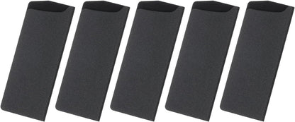 5 Pcs Knife Cover Sleeves, 8.3" x 1.4" ABS Knives Edge Guard Blade Protector Universal Knife Sheath for Home Kitchen, Black