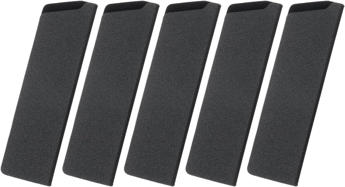 5 Pcs Knife Cover Sleeves, 8.3" x 1.4" ABS Knives Edge Guard Blade Protector Universal Knife Sheath for Home Kitchen, Black