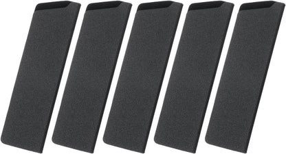 5 Pcs Knife Cover Sleeves, 8.3" x 1.4" ABS Knives Edge Guard Blade Protector Universal Knife Sheath for Home Kitchen, Black