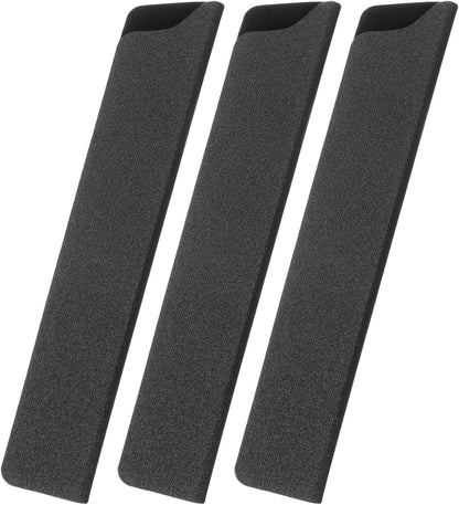 5 Pcs Knife Cover Sleeves, 8.3" x 1.4" ABS Knives Edge Guard Blade Protector Universal Knife Sheath for Home Kitchen, Black