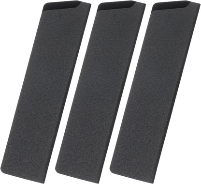 5 Pcs Knife Cover Sleeves, 8.3" x 1.4" ABS Knives Edge Guard Blade Protector Universal Knife Sheath for Home Kitchen, Black
