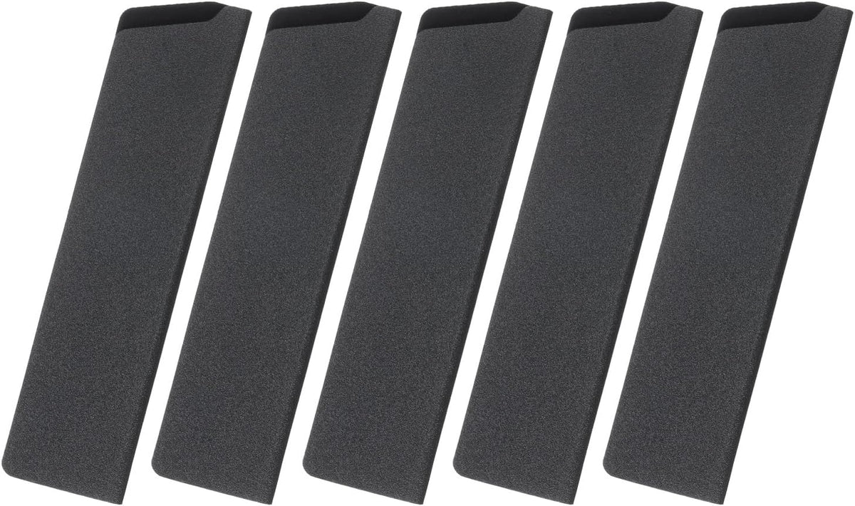 5 Pcs Knife Cover Sleeves, 8.3" x 1.4" ABS Knives Edge Guard Blade Protector Universal Knife Sheath for Home Kitchen, Black