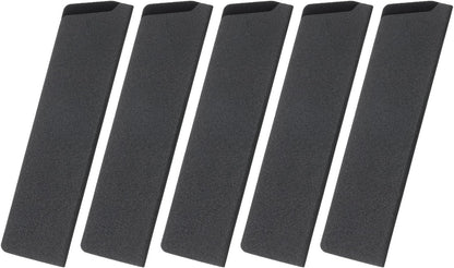 5 Pcs Knife Cover Sleeves, 8.3" x 1.4" ABS Knives Edge Guard Blade Protector Universal Knife Sheath for Home Kitchen, Black