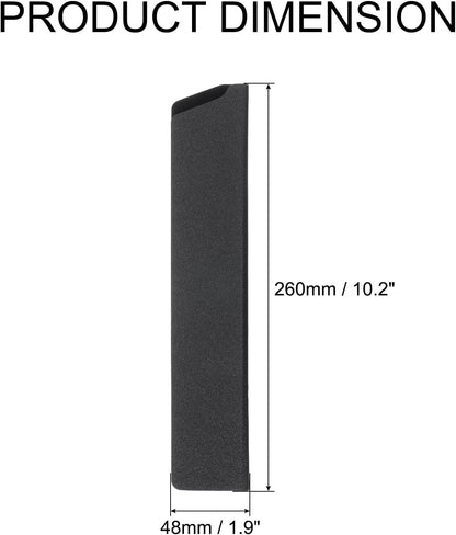 5 Pcs Knife Cover Sleeves, 8.3" x 1.4" ABS Knives Edge Guard Blade Protector Universal Knife Sheath for Home Kitchen, Black