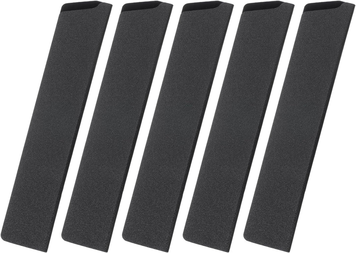 5 Pcs Knife Cover Sleeves, 8.3" x 1.4" ABS Knives Edge Guard Blade Protector Universal Knife Sheath for Home Kitchen, Black