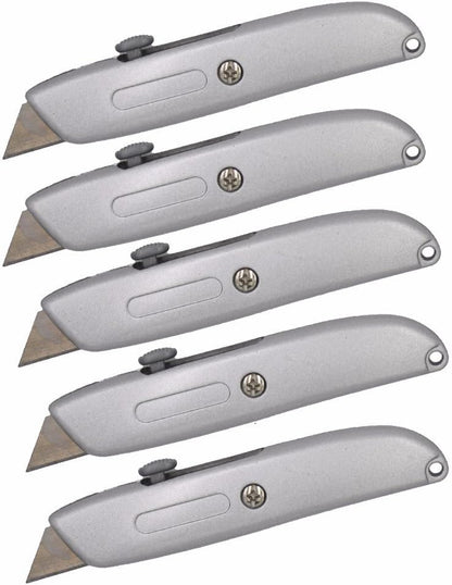 ® Heavy Duty Box Cutter Retractable Blade Metal Utility Knife (Pack of 1)