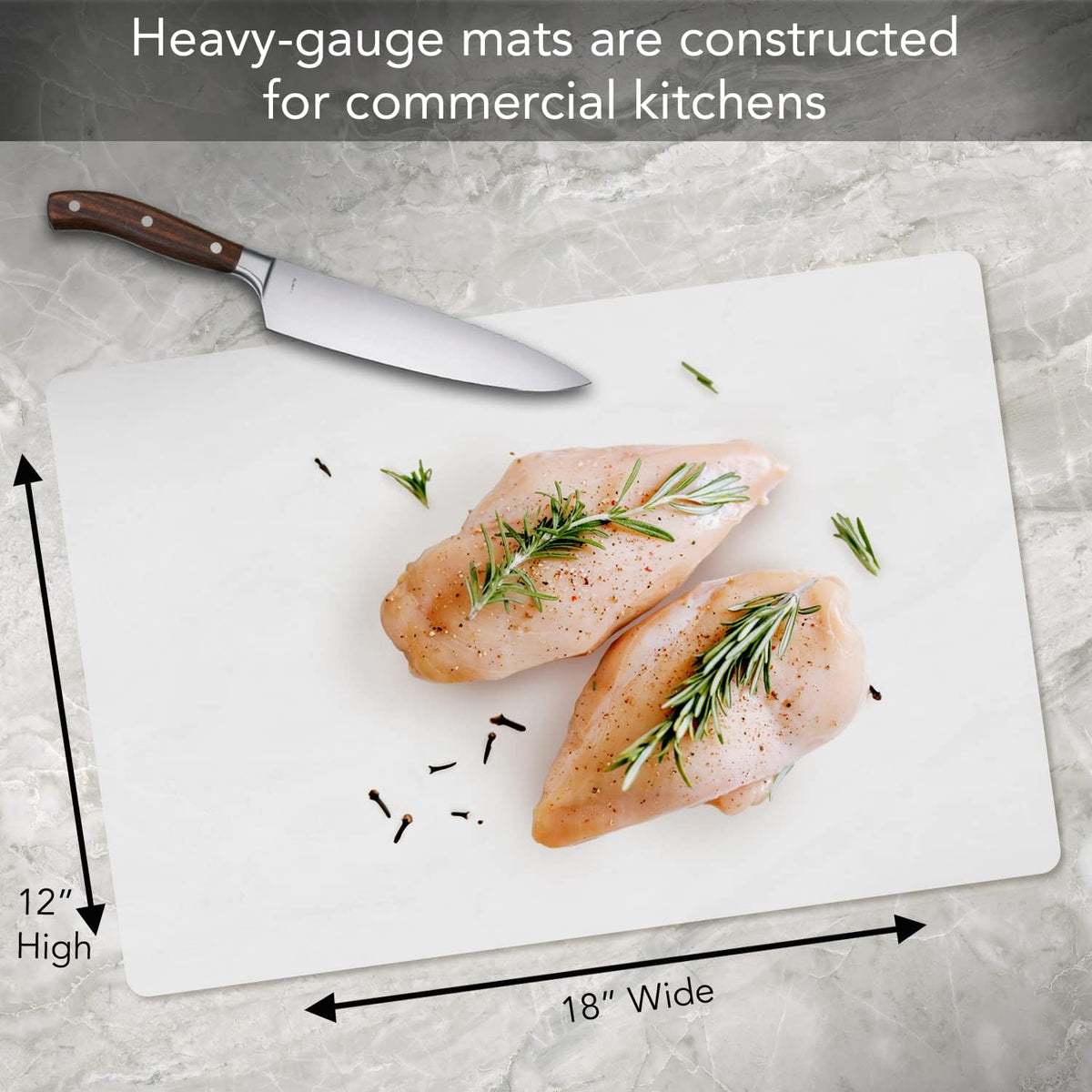 Cut N' Funnel Heavy Gauge Cutting Board Mat 1 Pack