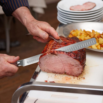 Slicing Carving Knife 12 inch Brisket Knife Outdoor Meat Cleaver Kitchen Knife Chef Knives Multipurpose Grilling Camping Cooking Knife BBQ Tool