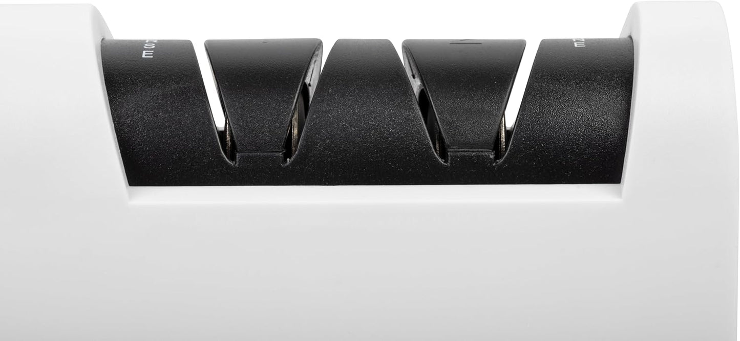 Electric Diamond Knife Sharpener for Ceramic Knives. Professional Diamond Honing Wheel Sharpening Tool. 2-Stage (Fine & Coarse) Sharpening. Ceramic Kitchen Knife Sharpener