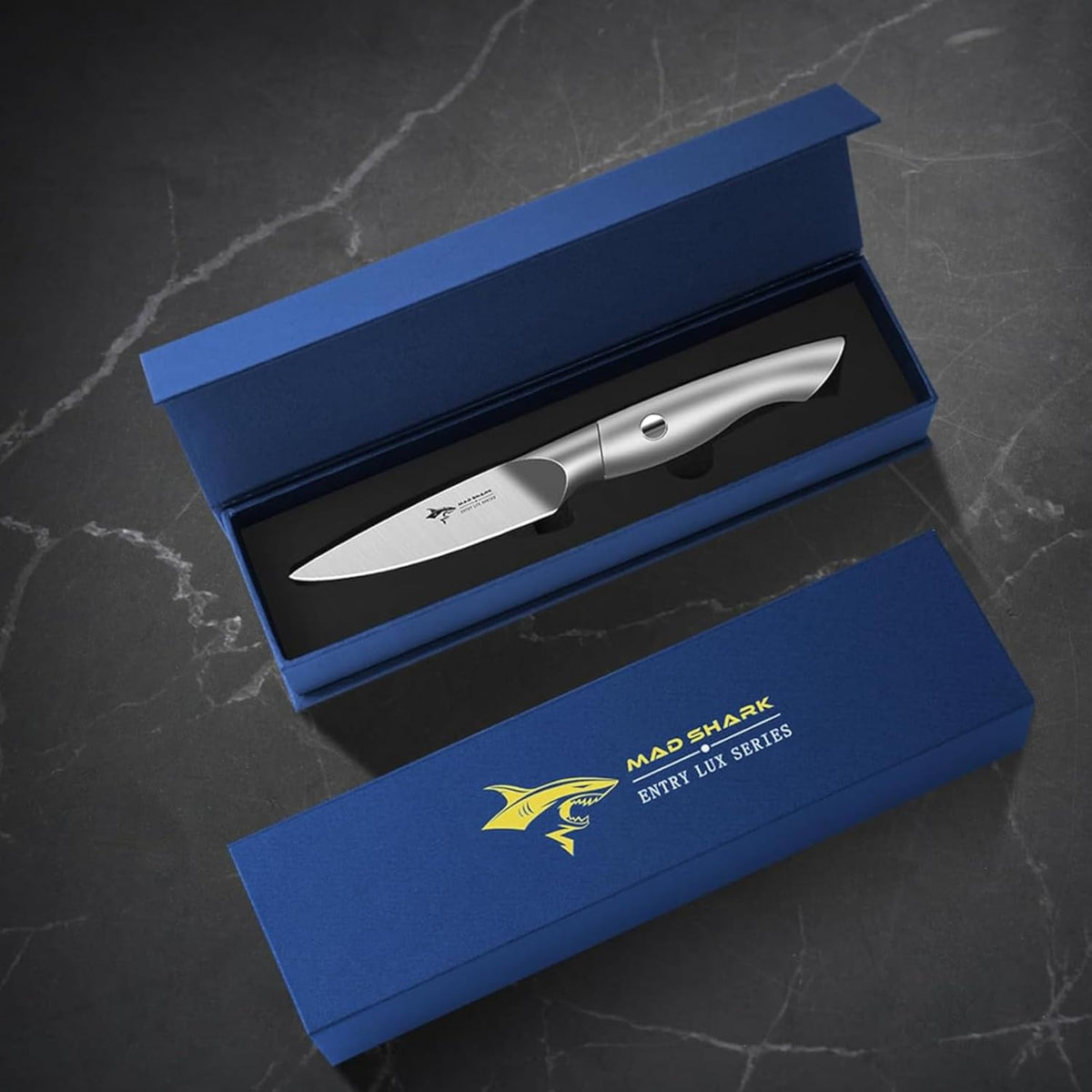Paring Knife 3.5 inch Ultra Sharp German Stainless Steel | Paring Fruit Knives with Ergonomic Handle Design, Unique Small Kitchen Knife As Gift for Chef's Men/Women