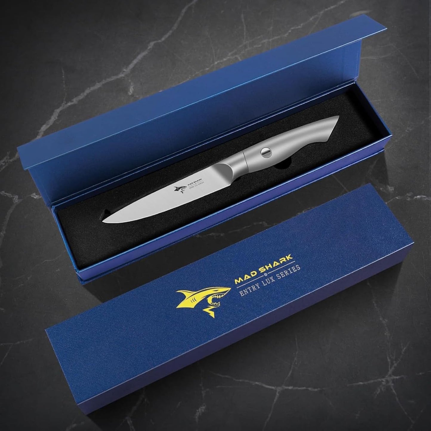 Paring Knife 3.5 inch Ultra Sharp German Stainless Steel | Paring Fruit Knives with Ergonomic Handle Design, Unique Small Kitchen Knife As Gift for Chef's Men/Women