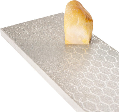 8 inch Diamond Sharpening Stone Knife Sharpener, 400/1000 Dual Grit Honing Stone Lapping Plate for Scissor Chisels Blades Woodworking Tool