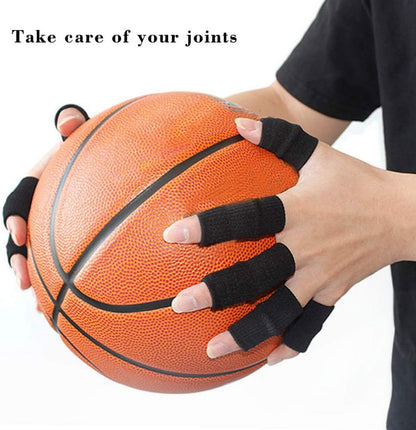 20 Pcs Finger Sleeves Protectors, Elastic Sport Finger Sleeves, Blue/Black | Breathable Nylon-Spandex Blend, Soft Stretch Fit, Helps Reduce Finger Discomfort, For Sports And Daily Wear