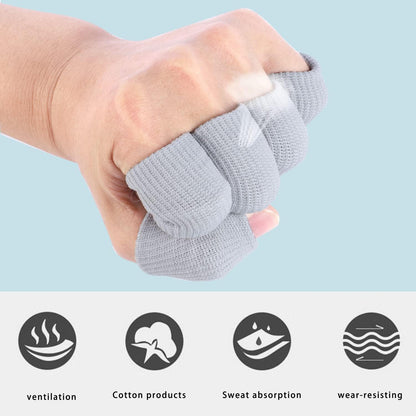20 Pcs Finger Sleeves Protectors, Elastic Sport Finger Sleeves, Blue/Black | Breathable Nylon-Spandex Blend, Soft Stretch Fit, Helps Reduce Finger Discomfort, For Sports And Daily Wear