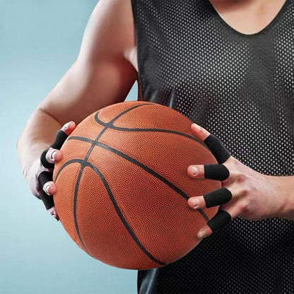 20 Pcs Finger Sleeves Protectors, Elastic Sport Finger Sleeves, Blue/Black | Breathable Nylon-Spandex Blend, Soft Stretch Fit, Helps Reduce Finger Discomfort, For Sports And Daily Wear