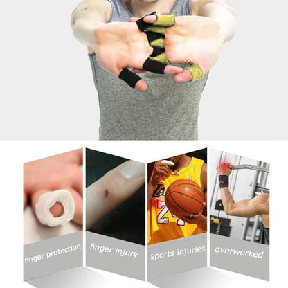 20 Pcs Finger Sleeves Protectors, Elastic Sport Finger Sleeves, Blue/Black | Breathable Nylon-Spandex Blend, Soft Stretch Fit, Helps Reduce Finger Discomfort, For Sports And Daily Wear