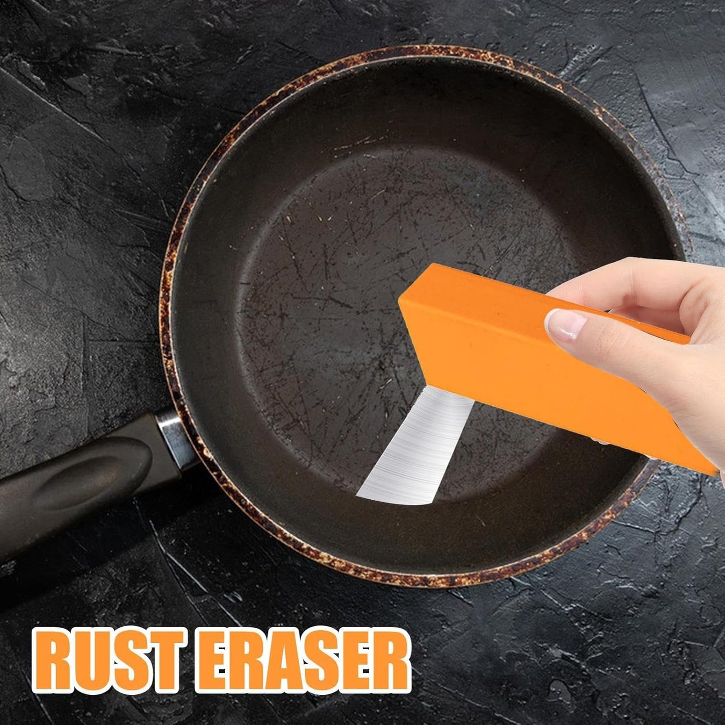 Metal Rust Eraser - Rubber Rust Remove Eraser | Decontamination Artifact Eraser | Magic Rubber Rust Removal Eraser | Stainless Steel Knives Rust Decontamination Artifact, Dirt and Stains Remover