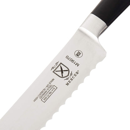Züm Forged Utility Wavy Edge Knife, 6 Inch,Black