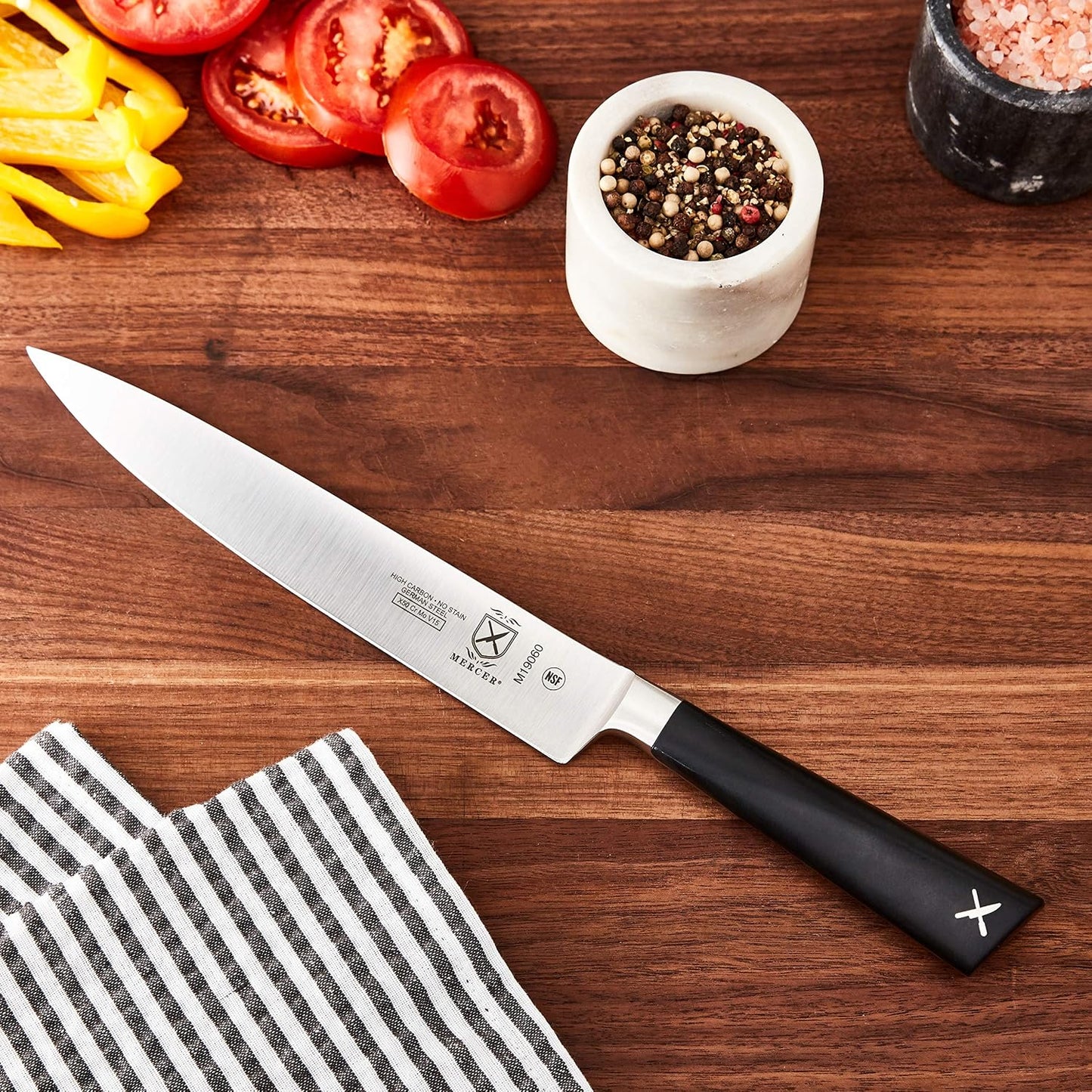 Züm Forged Utility Wavy Edge Knife, 6 Inch,Black