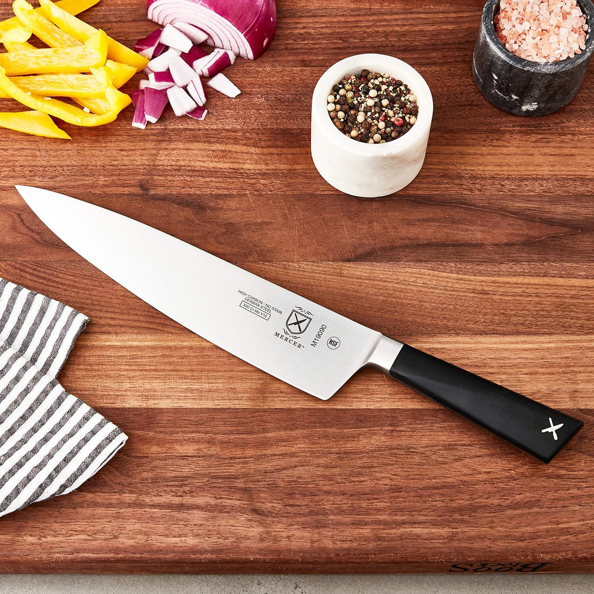 Züm Forged Utility Wavy Edge Knife, 6 Inch,Black
