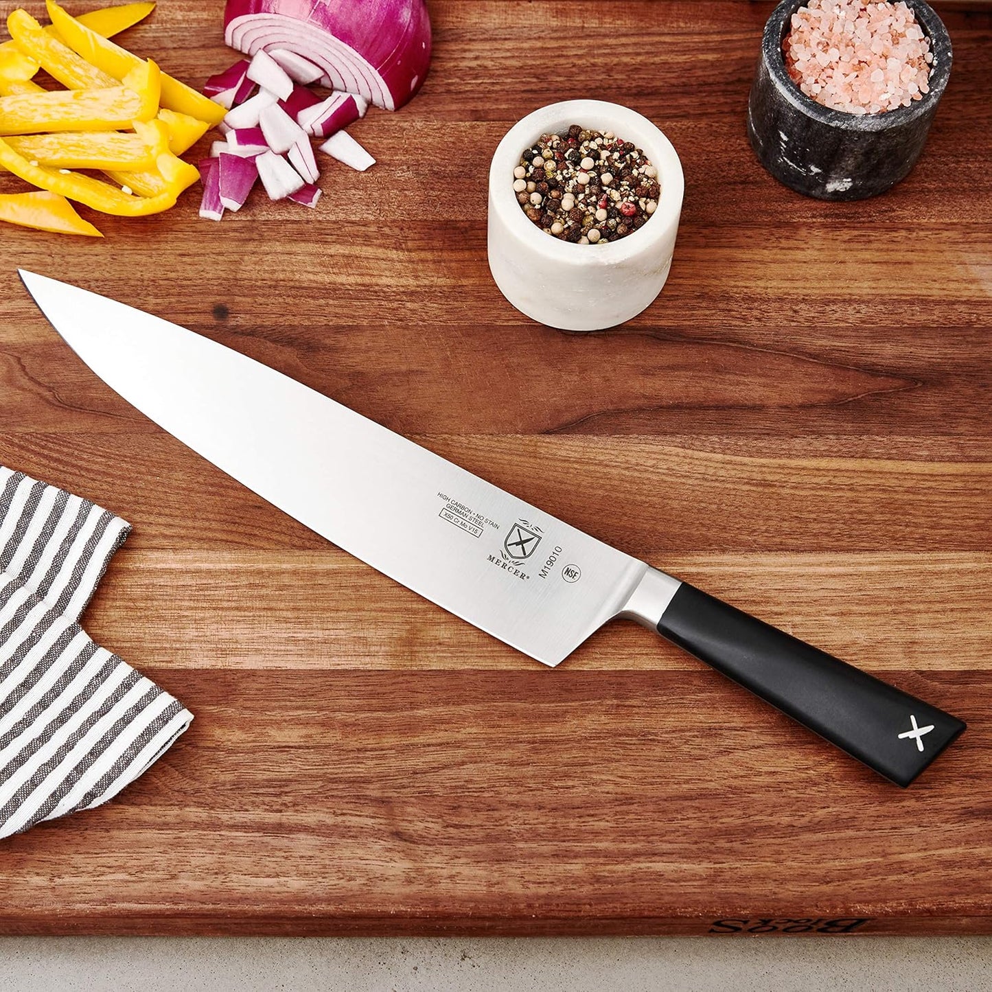 Züm Forged Utility Wavy Edge Knife, 6 Inch,Black