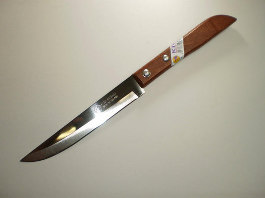 Set of 3 Stainless Steel Knives, wood handle # 501