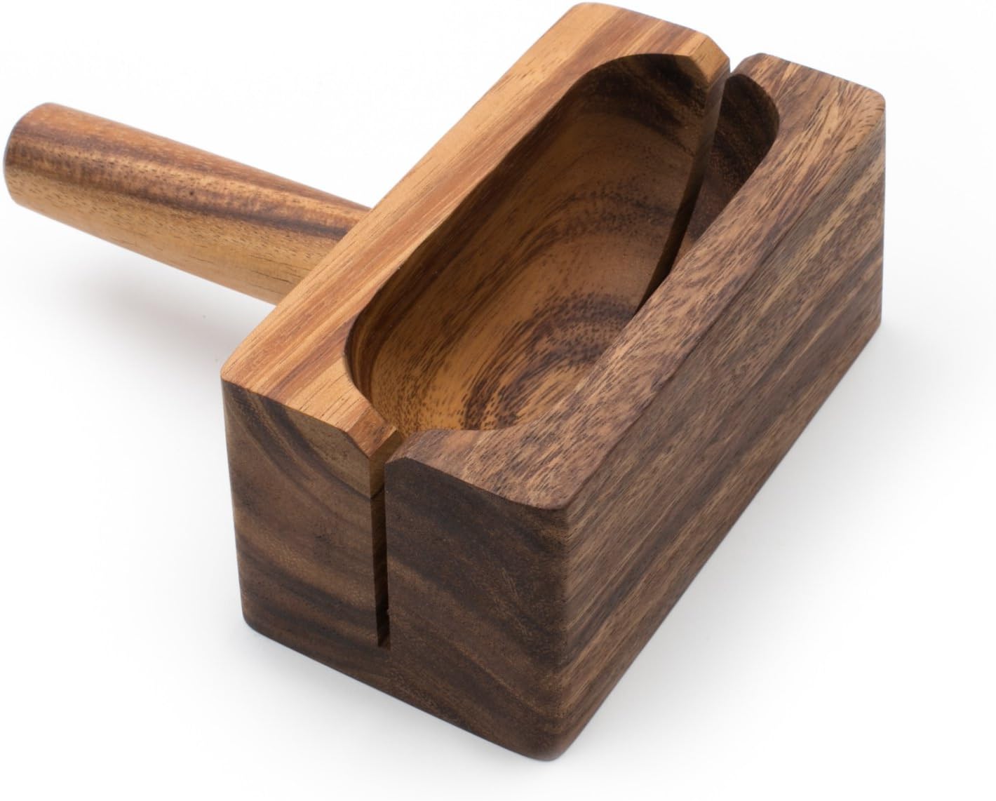 Gourmet 28330 Local 338 Bagel Miter, Acacia Wood, 7 x 5.5 x 2.5 inches