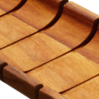 Gourmet 28330 Local 338 Bagel Miter, Acacia Wood, 7 x 5.5 x 2.5 inches