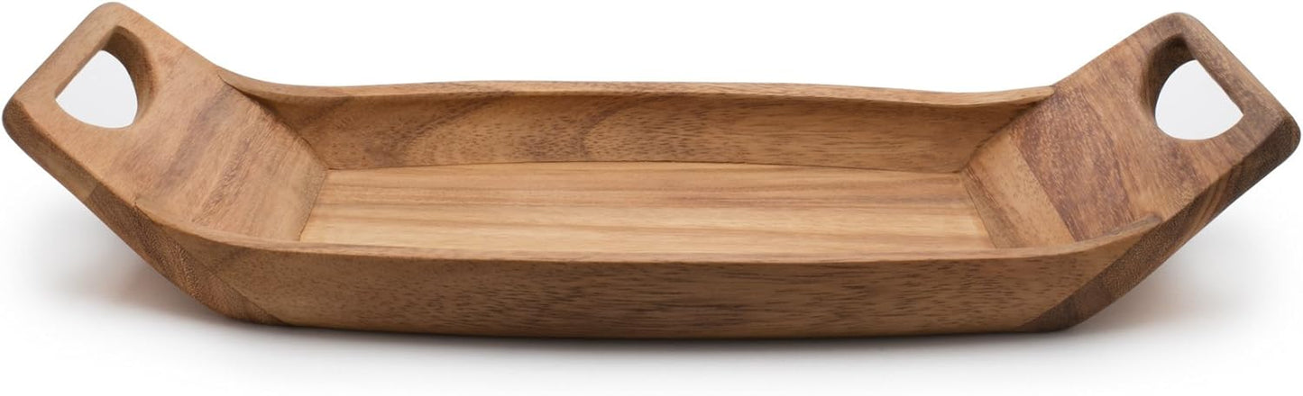 Gourmet 28330 Local 338 Bagel Miter, Acacia Wood, 7 x 5.5 x 2.5 inches