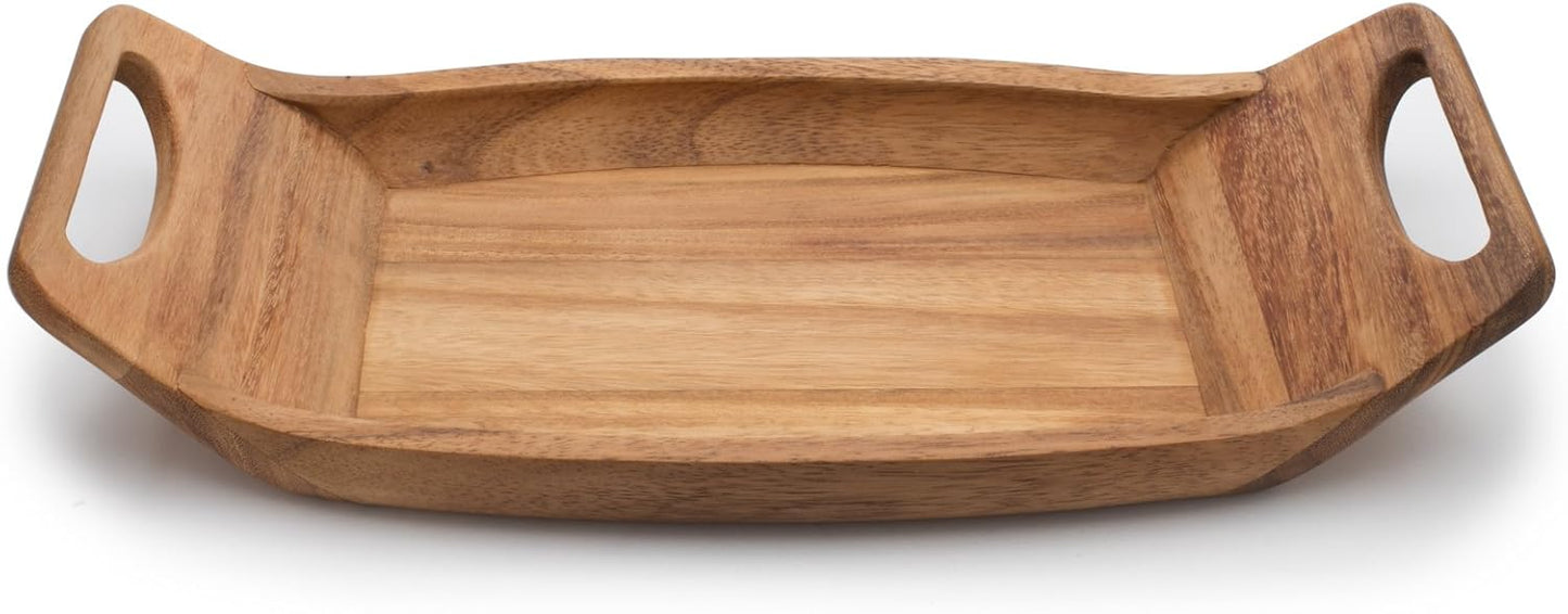 Gourmet 28330 Local 338 Bagel Miter, Acacia Wood, 7 x 5.5 x 2.5 inches