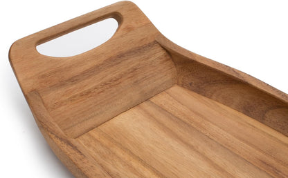 Gourmet 28330 Local 338 Bagel Miter, Acacia Wood, 7 x 5.5 x 2.5 inches