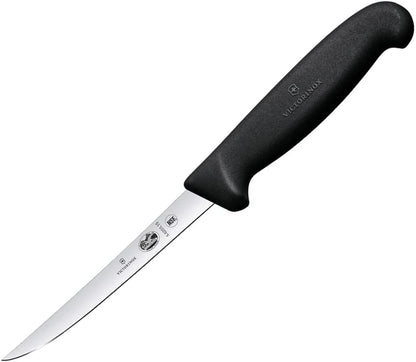 6" Boning Knife, Narrow Blade, Semi-flexible, Black Fibrox Handle 5.6203.15
