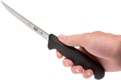 6" Boning Knife, Narrow Blade, Semi-flexible, Black Fibrox Handle 5.6203.15