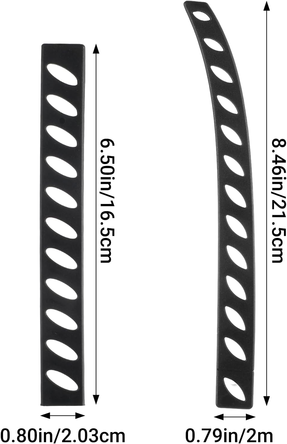 20 Pack Safety Knife Cover Sleeves Knives Edge Guard Blade Protector Universal Kitchen Knife Sheath Blade Cover for Kitchen Knives Chef Bread Utility Paring Black 2 Sizes PP Material