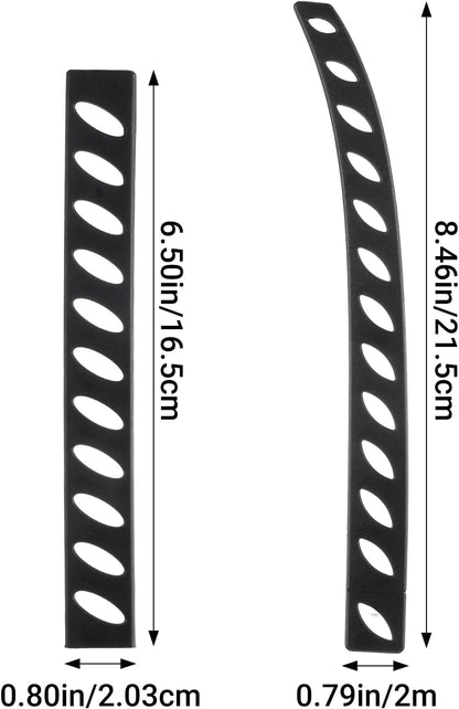 20 Pack Safety Knife Cover Sleeves Knives Edge Guard Blade Protector Universal Kitchen Knife Sheath Blade Cover for Kitchen Knives Chef Bread Utility Paring Black 2 Sizes PP Material