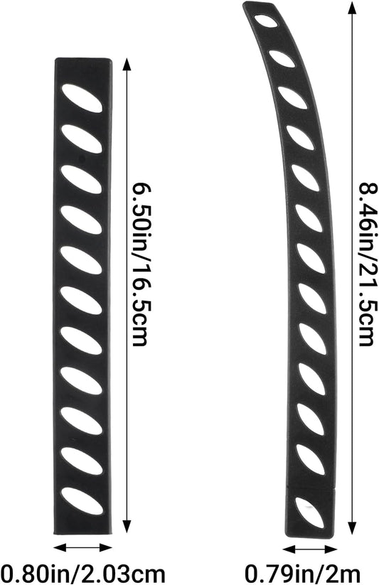 20 Pack Safety Knife Cover Sleeves Knives Edge Guard Blade Protector Universal Kitchen Knife Sheath Blade Cover for Kitchen Knives Chef Bread Utility Paring Black 2 Sizes PP Material