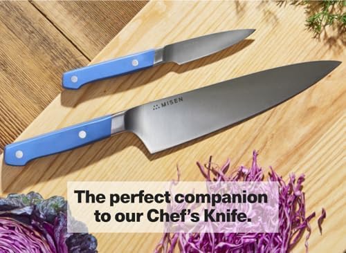 3.5‑Inch Paring Knife 2.0 - AICHI ACUTO440 High‑Carbon Stainless Steel, Rust‑Proof Blade - Ergonomic Spine, Precision Peeling, Trimming, and Slicing - Lightweight & Versatile - Black
