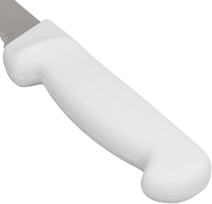 6" High Carbon Steel Curved Boning Knife with White Handle- Boning Knife for Meat Cutting Butcher's Boning Knives for Fish Meat Trimming Knife for Home Kitchen Restaurant