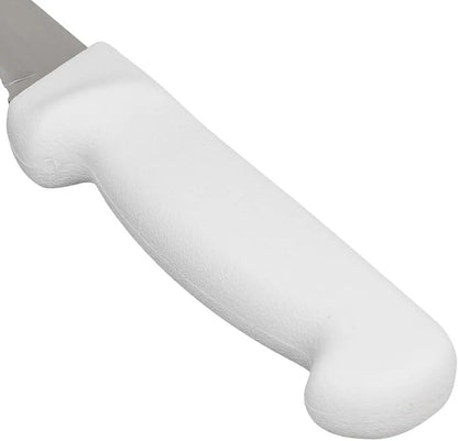 6" High Carbon Steel Curved Boning Knife with White Handle- Boning Knife for Meat Cutting Butcher's Boning Knives for Fish Meat Trimming Knife for Home Kitchen Restaurant